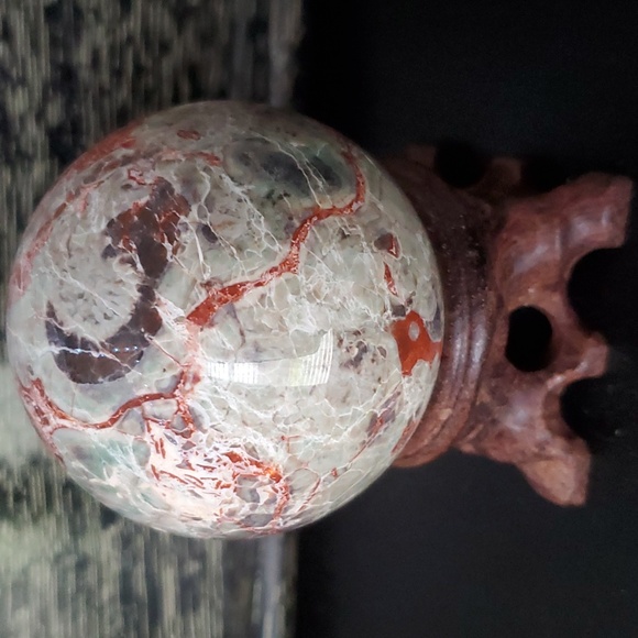 Brecciated Jasper Sphere 🤑 - Picture 4 of 5
